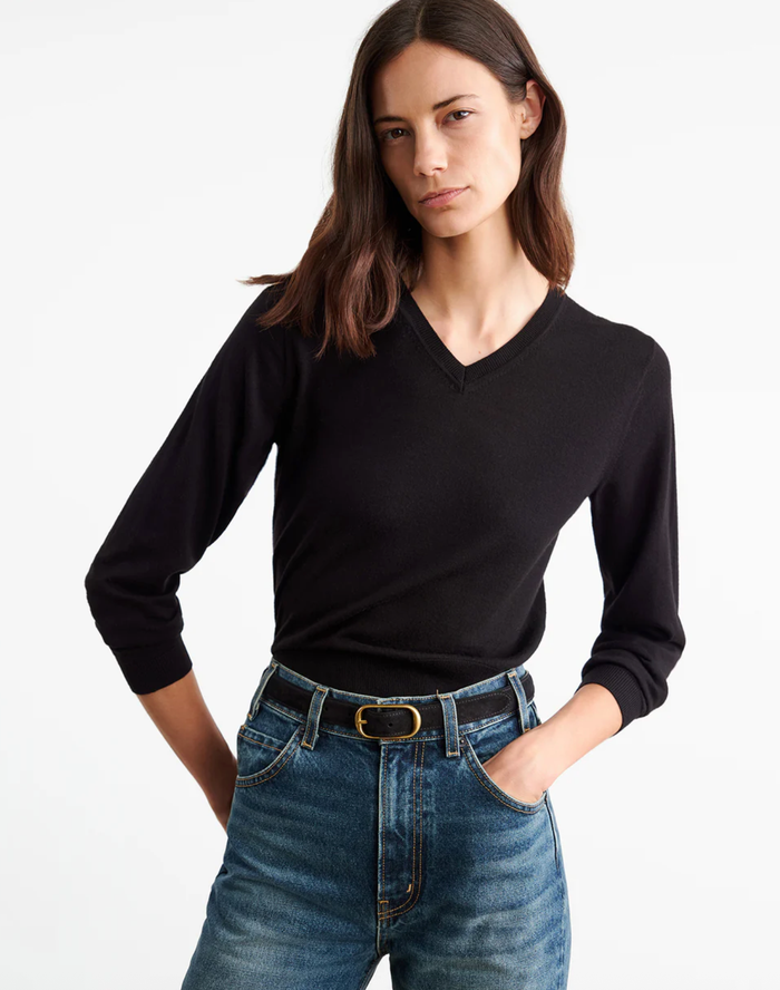 NILI LOTAN Sweater Janah Sweater, Black Soho-Boutique