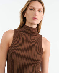 NILI LOTAN Sweater Sonia Sweater, Brown Soho-Boutique