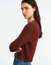 NILI LOTAN Sweater Venus Sweater, Dark Rust Soho-Boutique