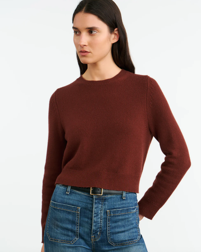 NILI LOTAN Sweater Venus Sweater, Dark Rust Soho-Boutique