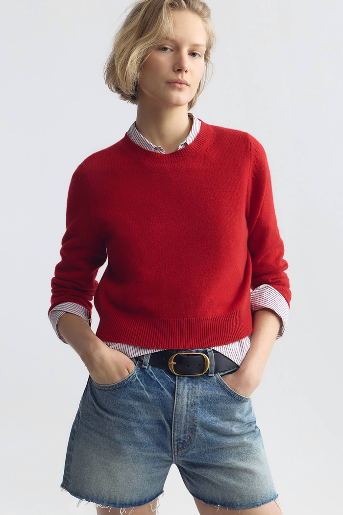 NILI LOTAN Sweater Venus Sweater, True Red Soho-Boutique