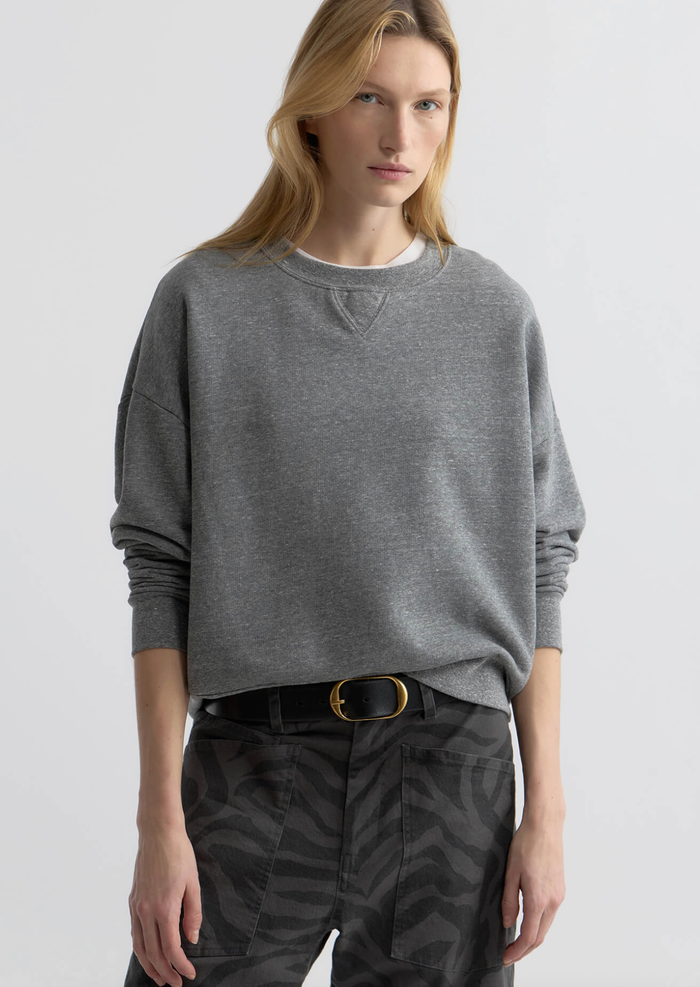 NILI LOTAN Sweatshirt Gladys Sweatshirt, Heather Grey Soho-Boutique