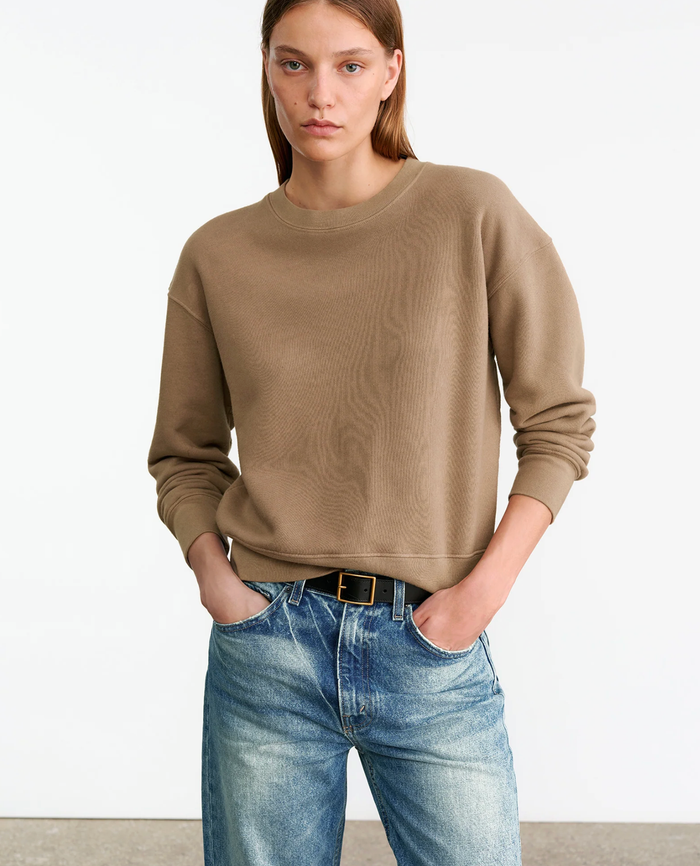 NILI LOTAN Sweatshirt Gortana Sweatshirt, Desert Taupe Soho-Boutique