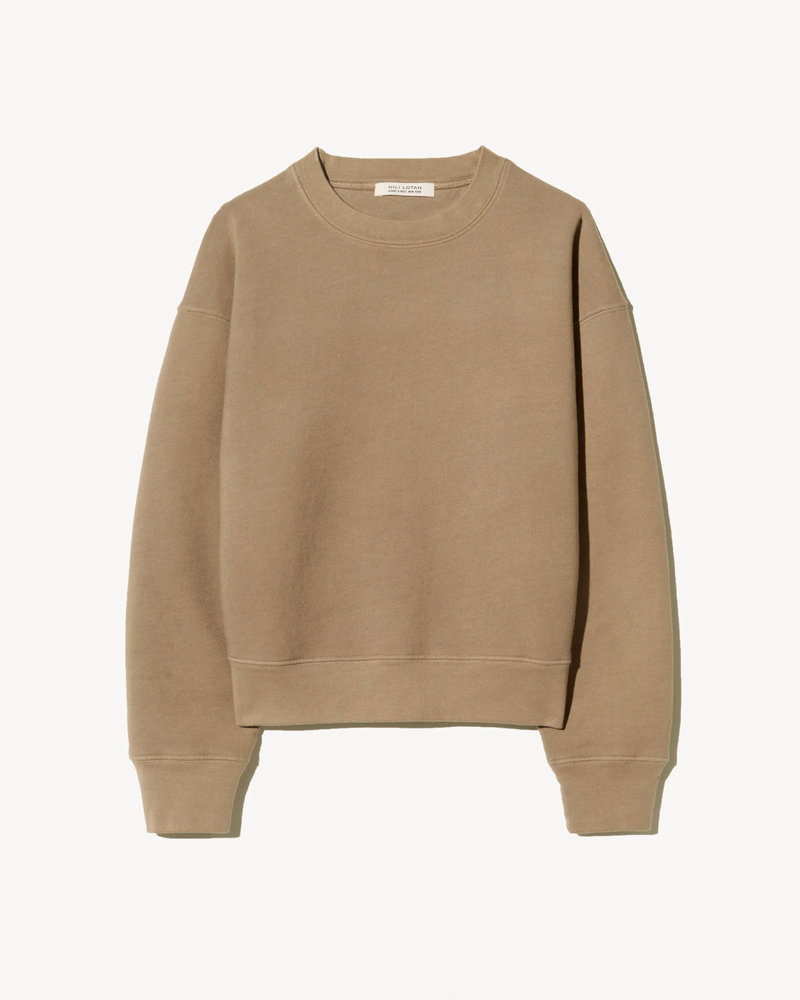 NILI LOTAN Sweatshirt Gortana Sweatshirt, Desert Taupe Soho-Boutique