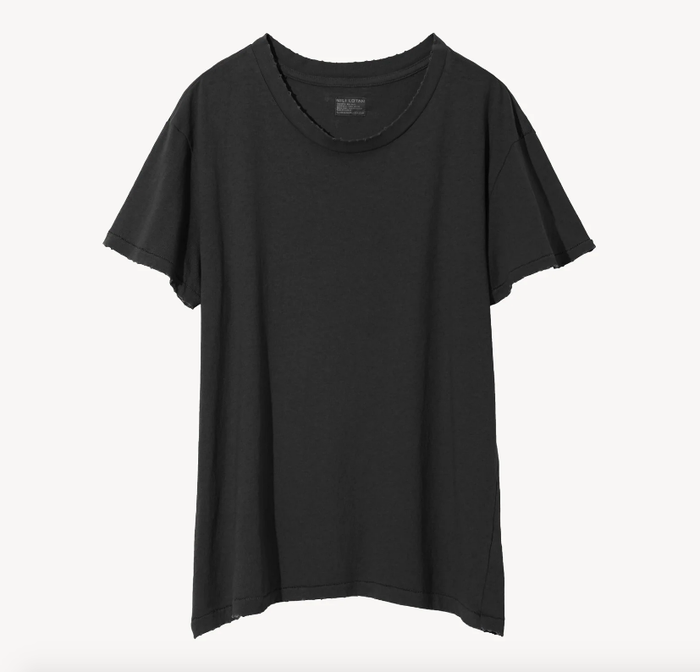 NILI LOTAN T-Shirt Brady Tee, Washed Black Soho-Boutique