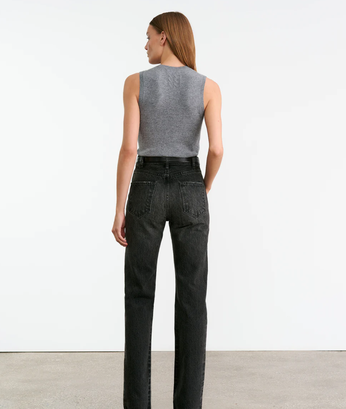 NILI LOTAN tank May Sweater Tank, Medium Grey Melange Soho-Boutique