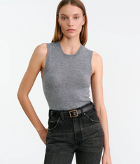 NILI LOTAN tank May Sweater Tank, Medium Grey Melange Soho-Boutique