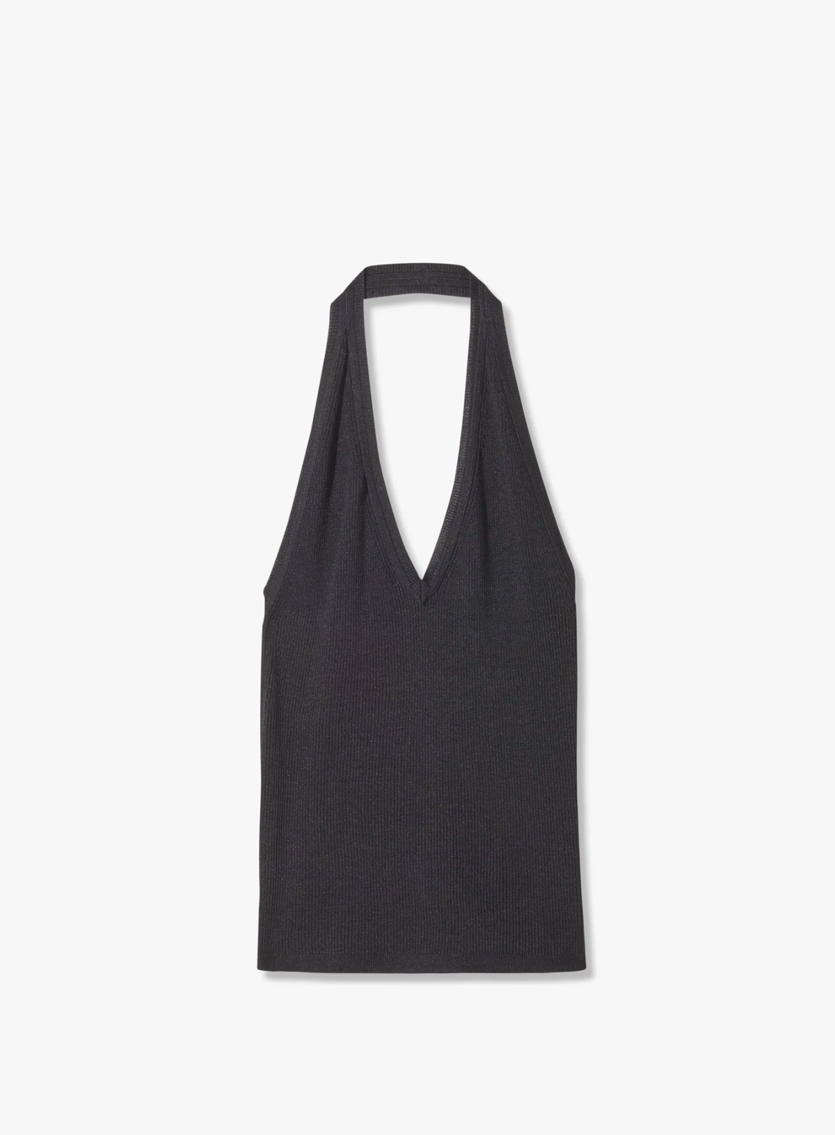 NILI LOTAN Top Ivey Silk Halter, Black Soho-Boutique