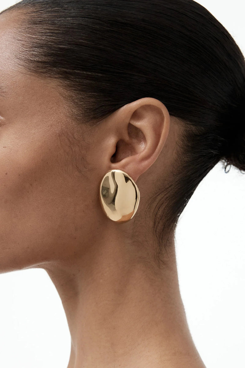 Nina Gordon Earrings Dylan Dome, Gold Soho-Boutique