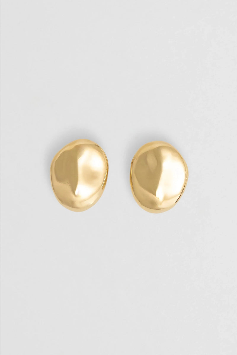 Nina Gordon Earrings Dylan Dome, Gold Soho-Boutique