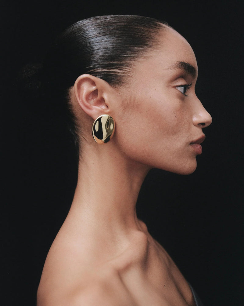 Nina Gordon Earrings Dylan Dome, Gold Soho-Boutique