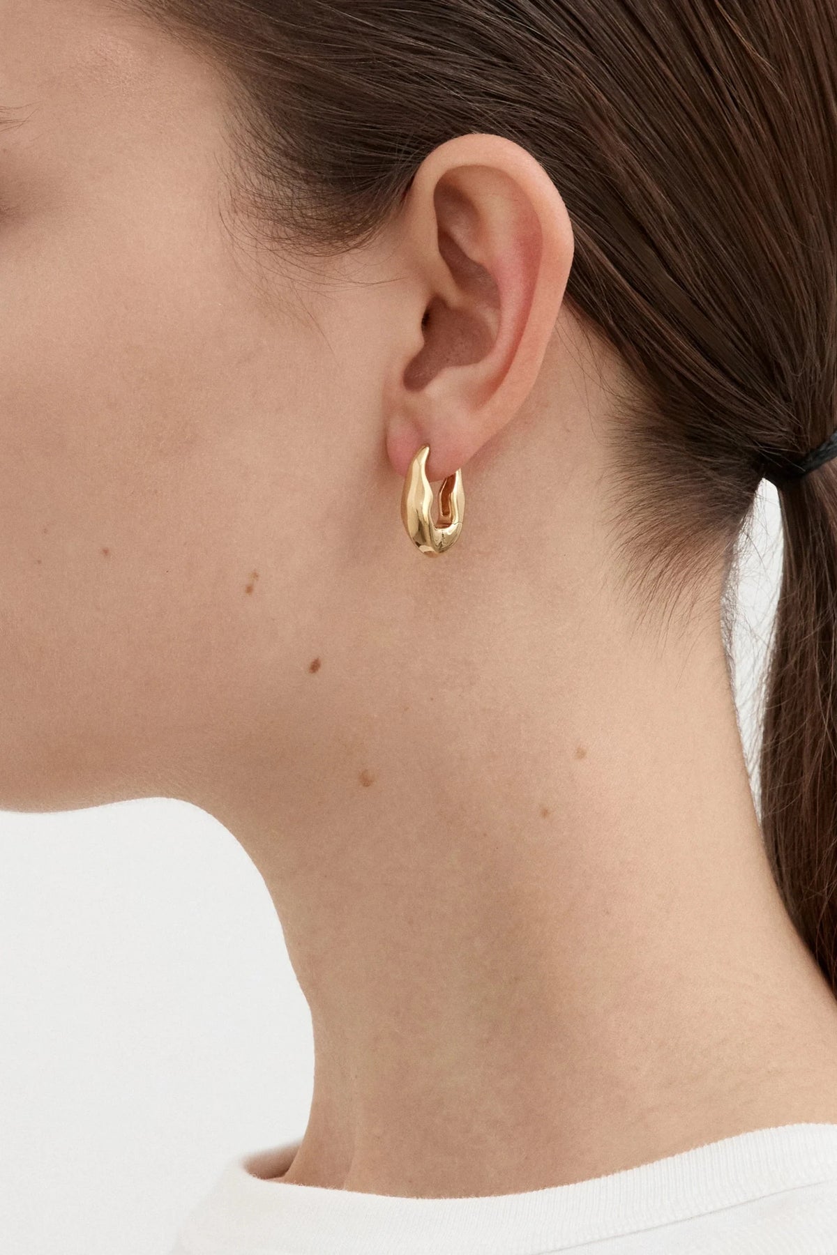 Nina Gordon Earrings Marina Hoop, Gold Soho-Boutique