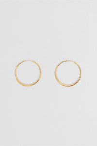 Nina Gordon Earrings Momento Large Hoops, Gold Soho-Boutique