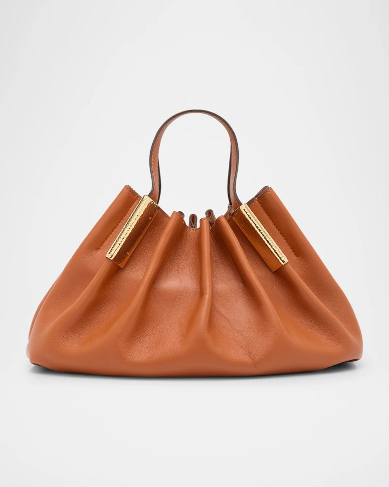 Isadora Mini Ruched Tote Bag, Sierra