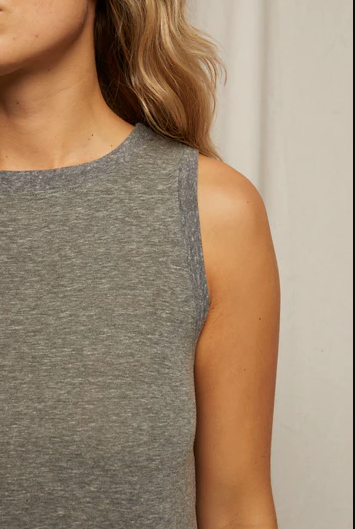 perfectwhitetee Dress Eva Dress, Heather Grey Soho-Boutique