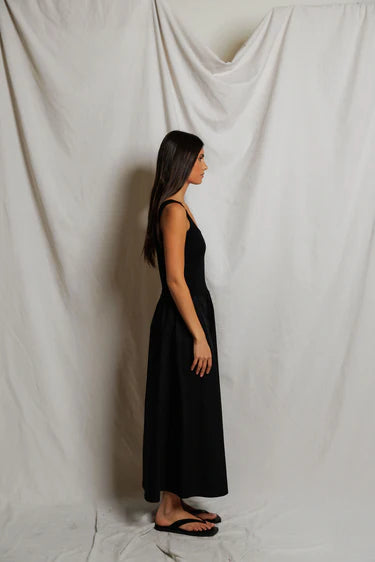 perfectwhitetee Dress Fabiola Dress, Black Soho-Boutique