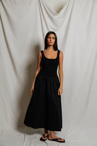 perfectwhitetee Dress Fabiola Dress, Black Soho-Boutique