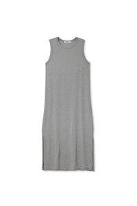 perfectwhitetee Dress Lanell Supima Tank Dress, Heather Grey Soho-Boutique