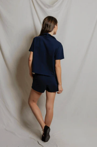 perfectwhitetee Short Liz Tennessee Jersey Pull On Short, Navy Soho-Boutique