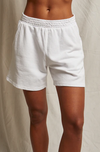perfectwhitetee Shorts Bari French Terry Short, White Soho-Boutique