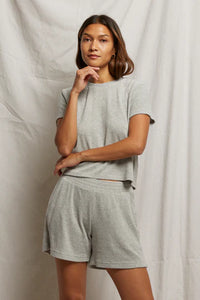 perfectwhitetee Shorts Emily Terry Shorts, Heather Grey Soho-Boutique