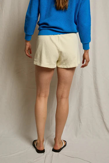 perfectwhitetee Shorts Layla Sweat Short, Custard Soho-Boutique