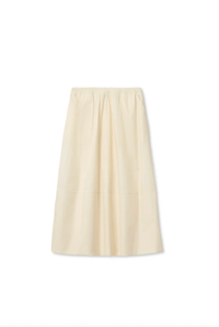 perfectwhitetee Skirt Minka Cotton Poplin Skirt, Sugar Soho-Boutique