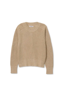perfectwhitetee Sweater Alexa Cotton Cashmere Pullover, Ochre Soho-Boutique
