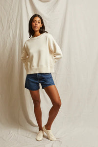 perfectwhitetee Sweater Janet Sweater, Bright Ivory Soho-Boutique