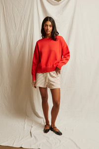perfectwhitetee Sweater Janet Sweater, Poppy Red Soho-Boutique