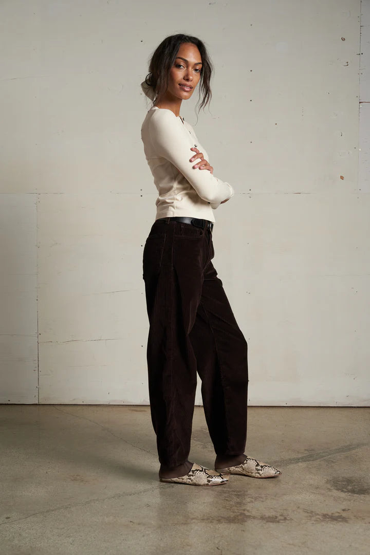 perfectwhitetee sweater Maureen Rib Cardigan, Sugar Soho-Boutique