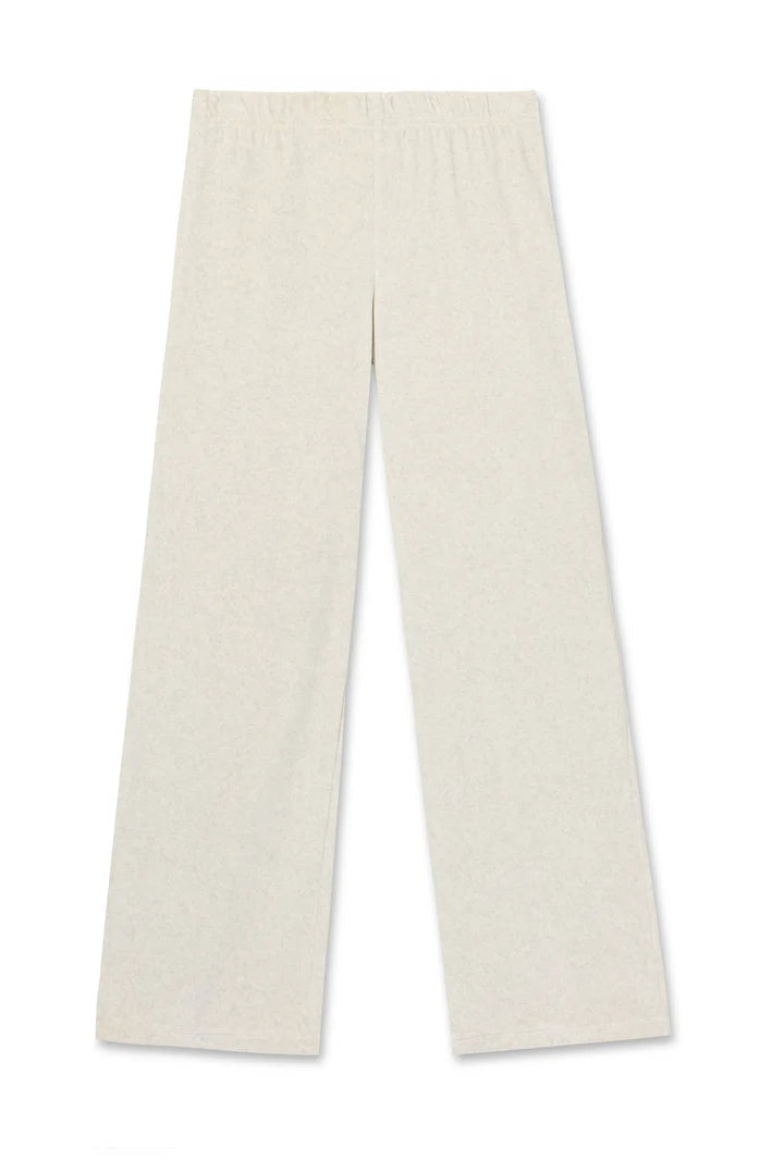 perfectwhitetee Sweatpants Alex Velour Sweatpant, Oatmeal Soho-Boutique