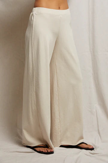 perfectwhitetee Sweatpants Amber Wide Leg Sweatpant, Sugar Soho-Boutique