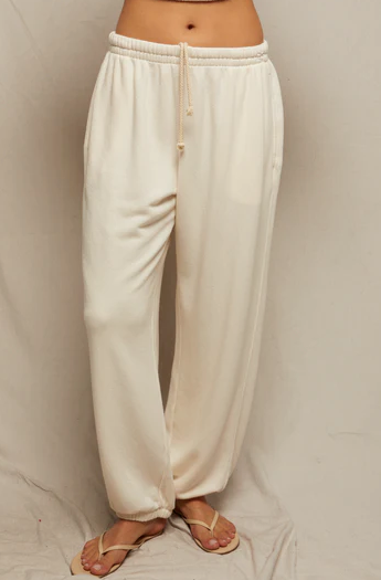 perfectwhitetee Sweatpants Drifter, Beach Terry Sweatpant, Bright ivory Soho-Boutique