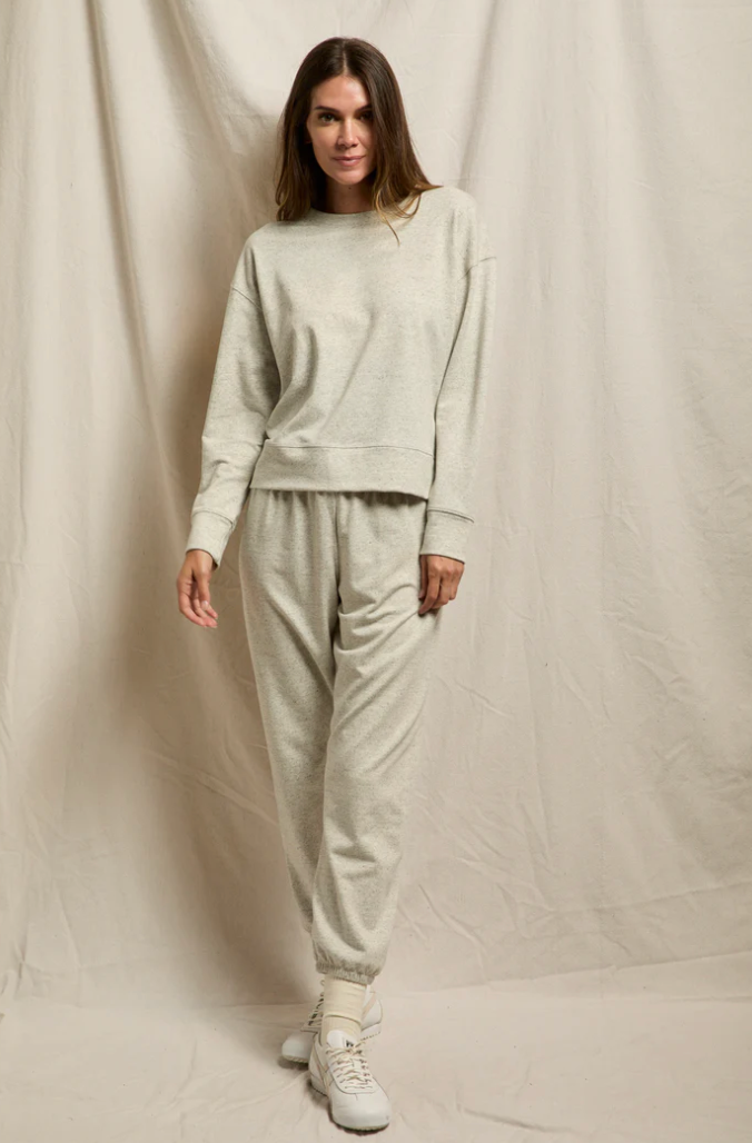 perfectwhitetee Sweatpants Indy French Terry Sweatpant, Ash Charcoal Soho-Boutique