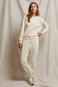 perfectwhitetee Sweatpants Johnny Sweatpant, Bright Ivory Soho-Boutique