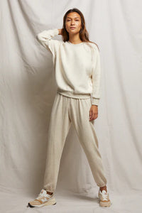 perfectwhitetee Sweatpants Johnny Sweatpant, Oatmeal Soho-Boutique