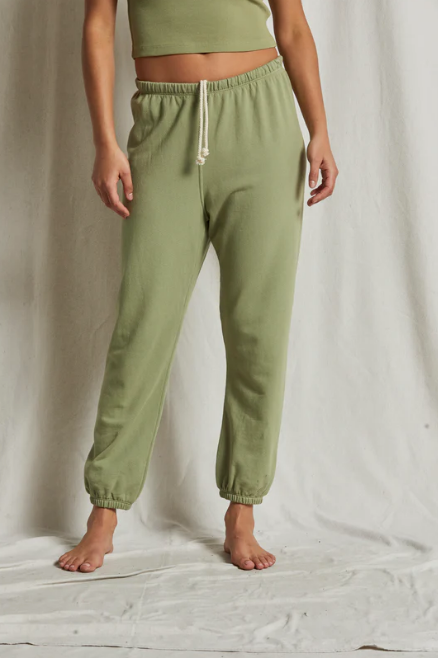 perfectwhitetee Sweatpants Johnny Sweatpant, Oil Green Soho-Boutique