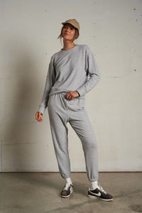 perfectwhitetee Sweatpants Mare Jogger, Heather Grey Soho-Boutique