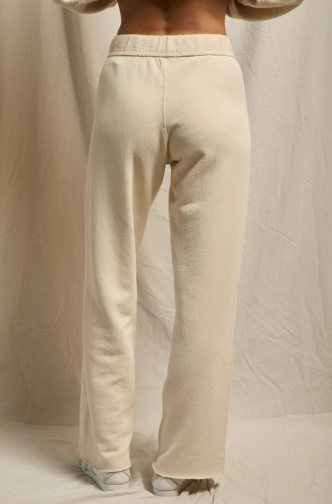 perfectwhitetee Sweatpants Marley Reverse Fleece Pant, Sugar Soho-Boutique