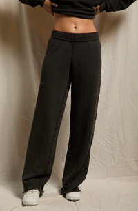 perfectwhitetee Sweatpants Marley Reverse Fleece Pant, Vintage Black Soho-Boutique