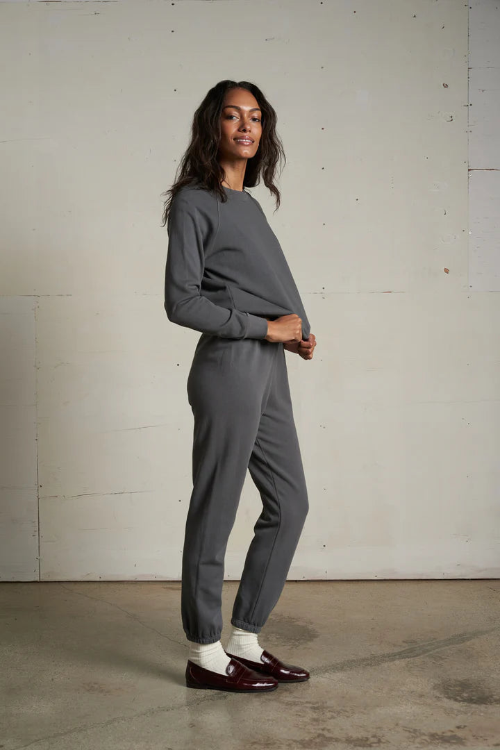 perfectwhitetee Sweatshirt Alexi Sweatshirt, Charcoal Soho-Boutique