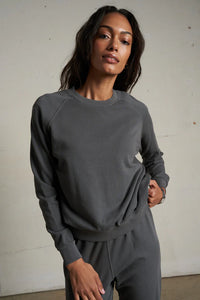 perfectwhitetee Sweatshirt Alexi Sweatshirt, Charcoal Soho-Boutique