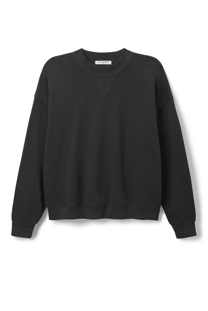 perfectwhitetee Sweatshirt Blake Oversized Crewneck Sweatshirt, Vintage Black Soho-Boutique