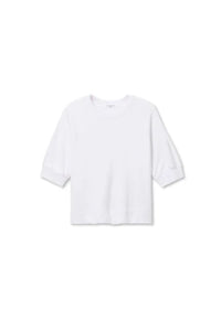 perfectwhitetee Sweatshirt Effie Bubble Sleeve Sweatshirt, White Soho-Boutique