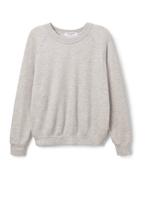 perfectwhitetee Sweatshirt Lennon Fleece Sweatshirt, Ash Soho-Boutique