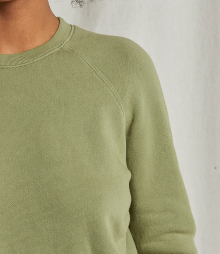 perfectwhitetee Sweatshirt Lennon Sweatshirt, Oil Green Soho-Boutique