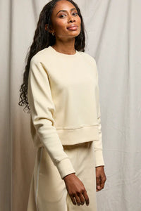 perfectwhitetee Sweatshirt Nell Sweatshirt, Custard Soho-Boutique