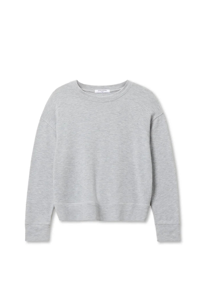 perfectwhitetee Sweatshirt Selma Pullover, Heather Grey Soho-Boutique