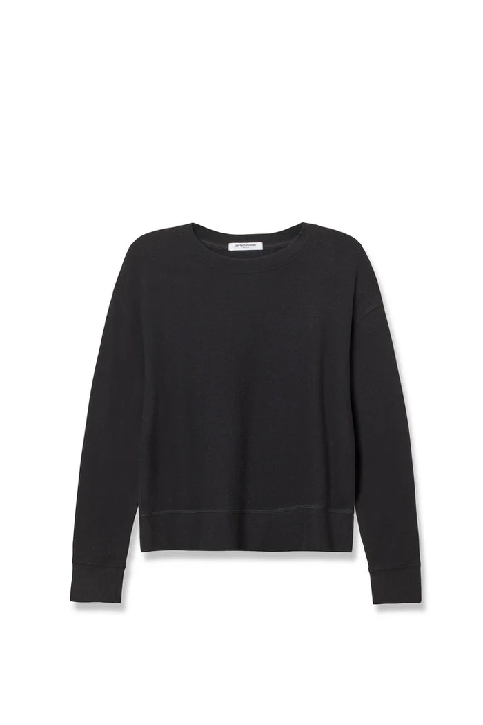 perfectwhitetee Sweatshirt Selma Pullover, True Black Soho-Boutique